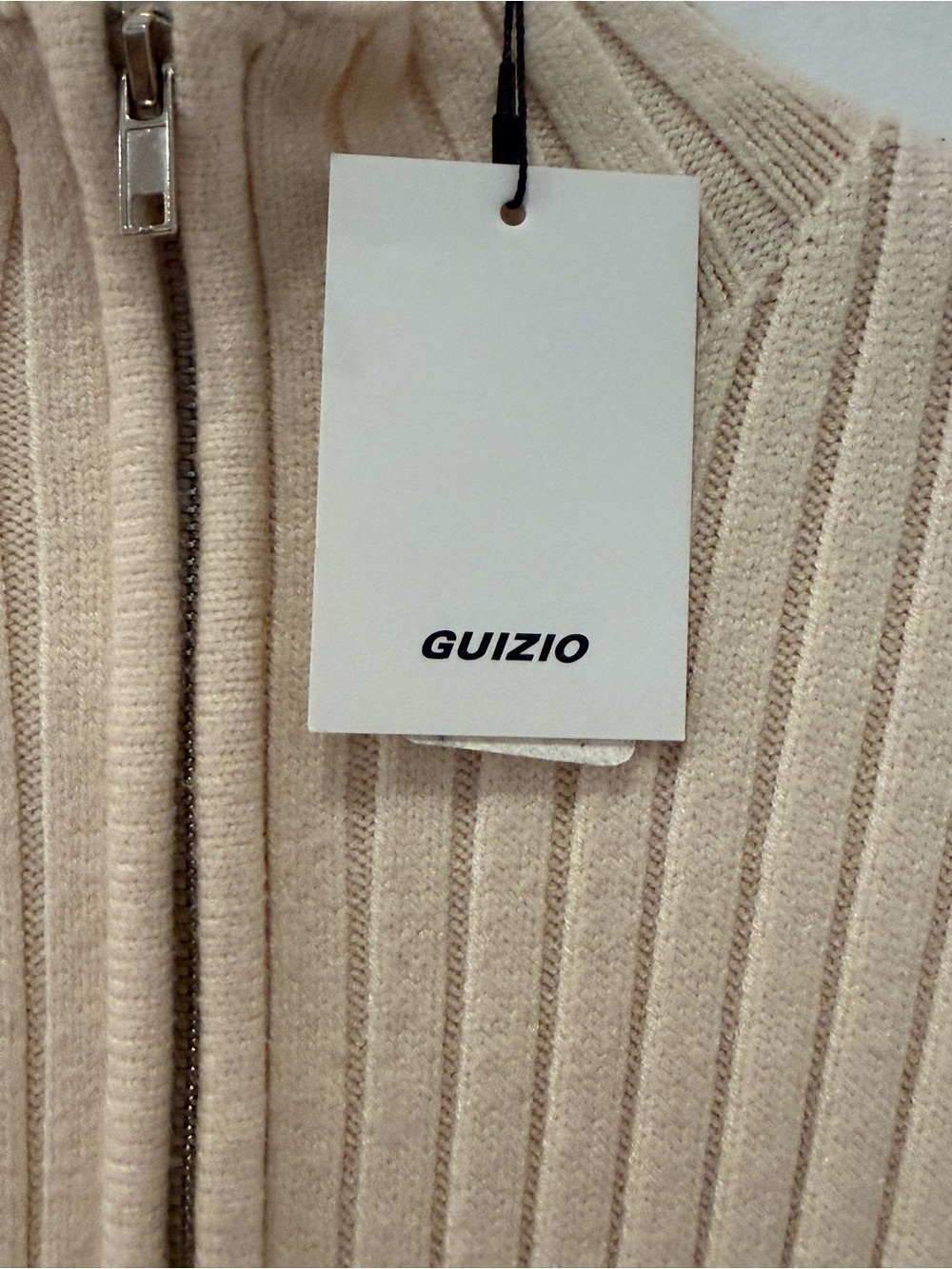 Ivory GUIZIO Sweater Dress “Nell Zip Up Dress” BNWT - Picture 4 of 5